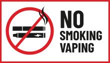No smoking and vaping allowed sign